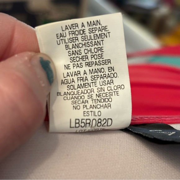 La Blanca women’s fuchsia coloured‎ underwire cup ruched bikini top 32D - Picture 9 of 11